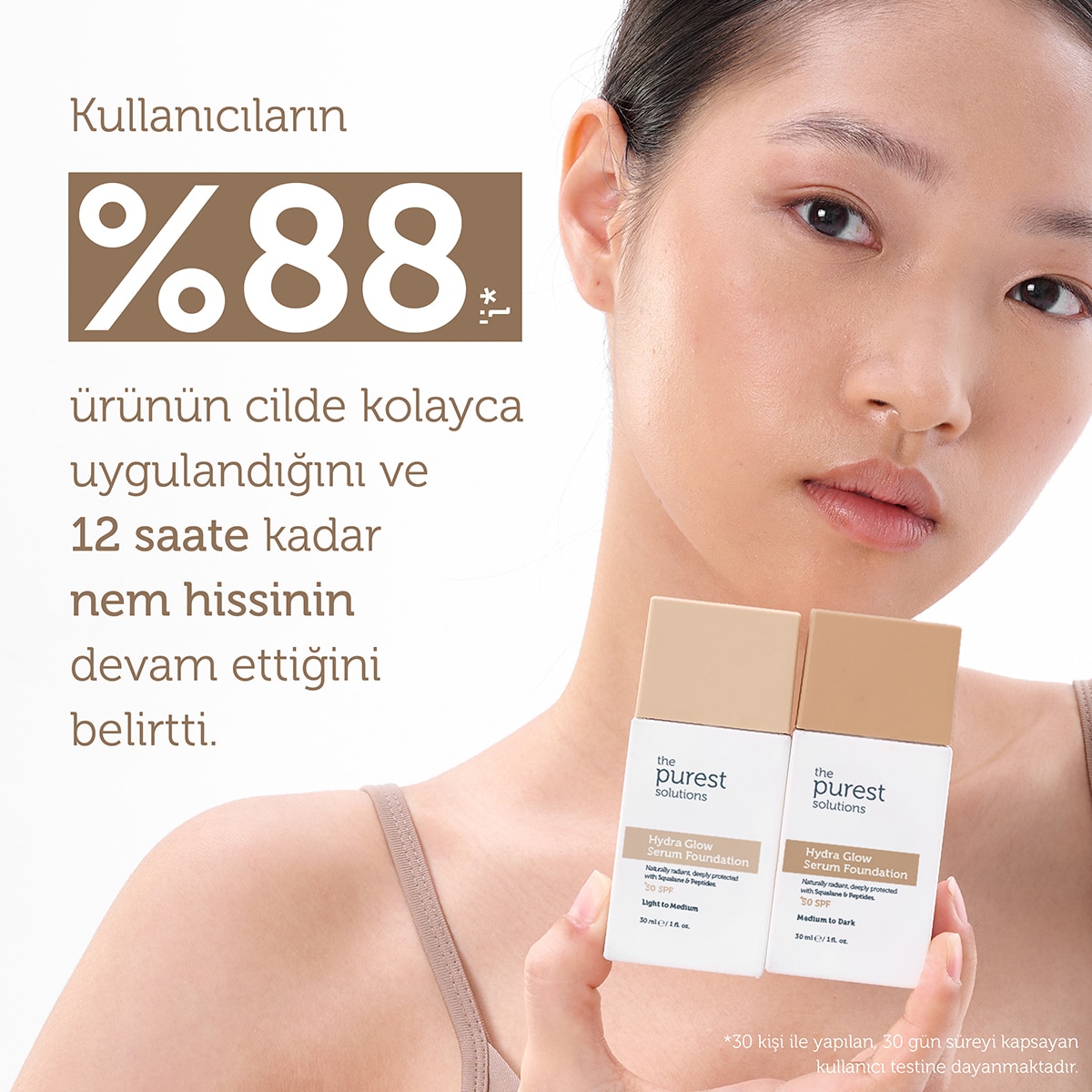 THE PUREST SOLUTIONS THE PUREST SOLUTIONS EXC. The Purest Solutions Hydra Serum Fondöten Medium 30 ml 1 of 9