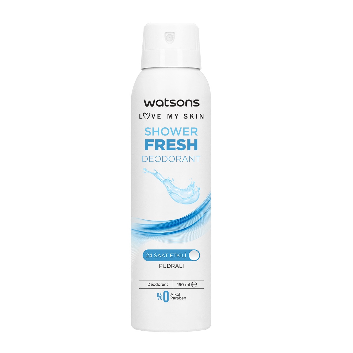  WATSONS WATSONS Watsons Shower Fresh Deodorant Sprey Pudralı 150 ml  1 of 2 