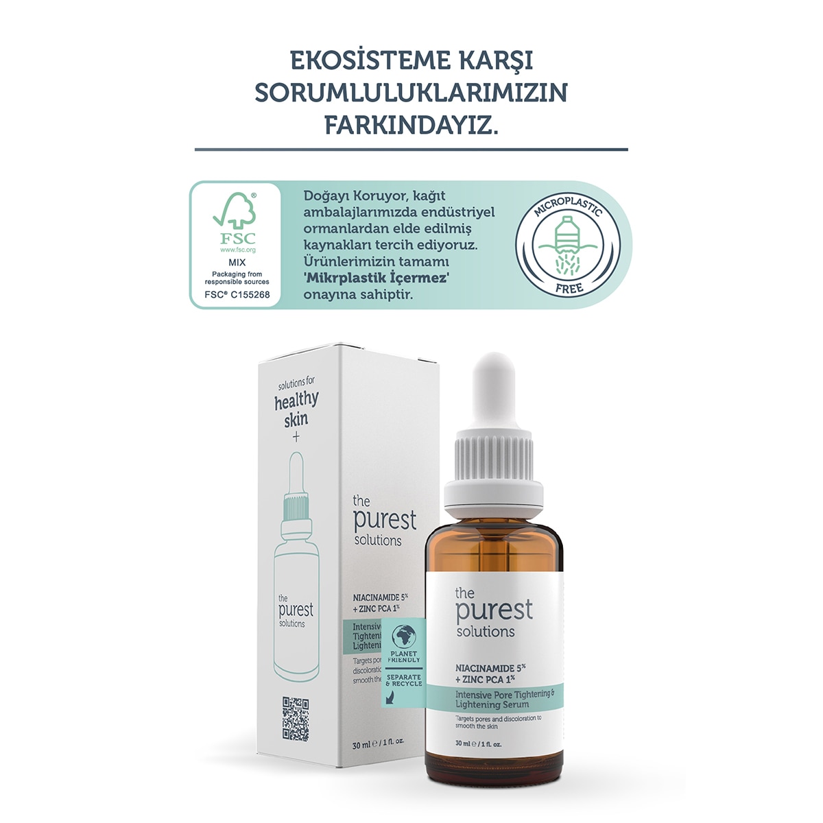  THE PUREST SOLUTIONS THE PUREST SOLUTIONS The Purest Solutions Akne Giderici Bakım Serum 30 ml  1 of 6 