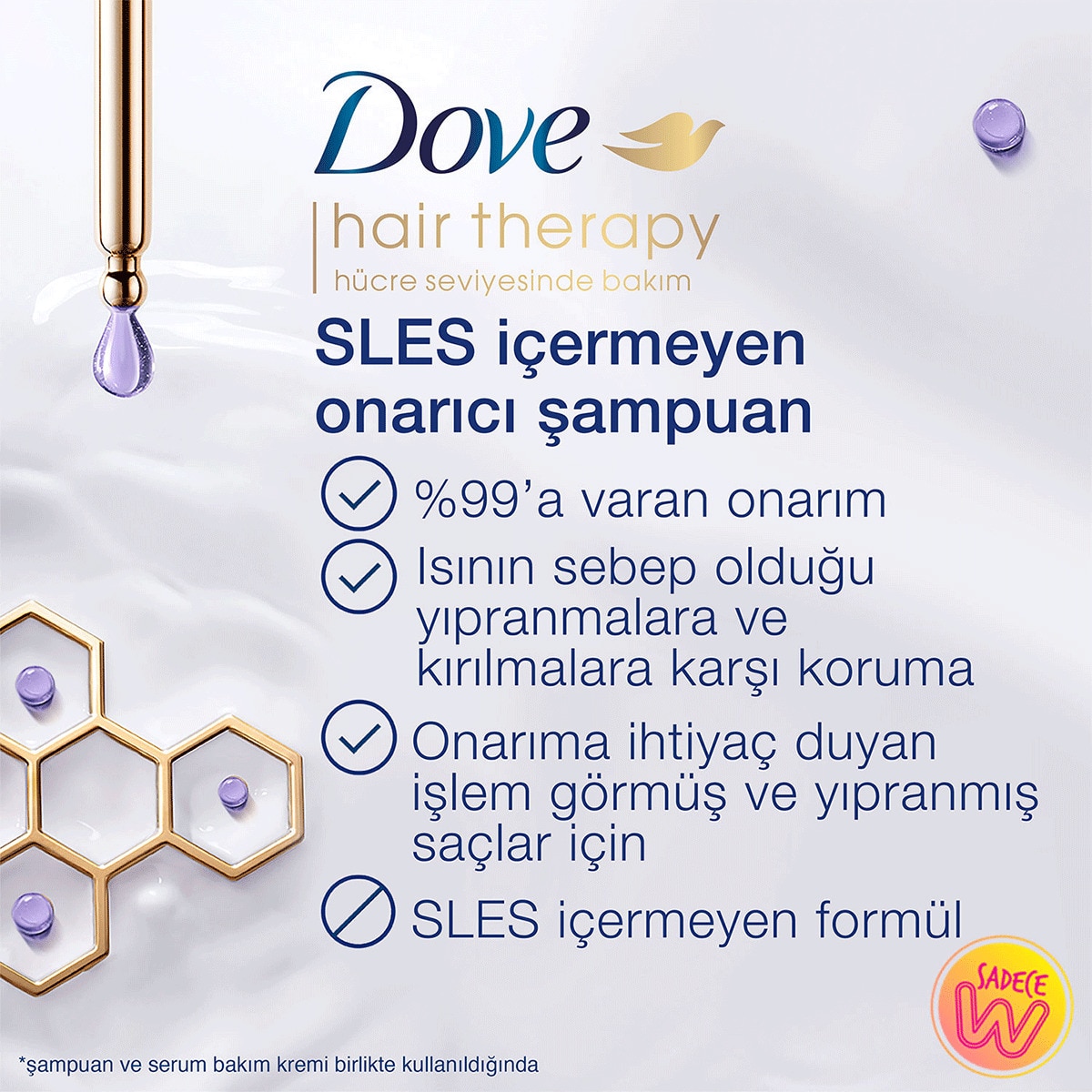 undefined DOVE EXC. Dove Hair Therapy Onarıcı Saç Bakım Şampuanı Rescue & Protect 350 ml 1 of 10