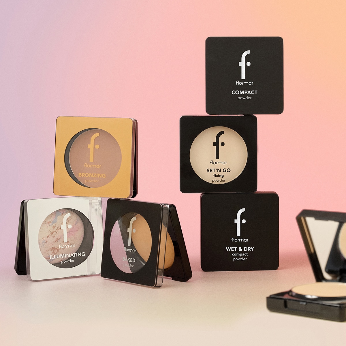  FLORMAR FLORMAR Flormar Baked Powder Parlak Bitişli Fırınlanmış Pudra No: 020  1 of 9 