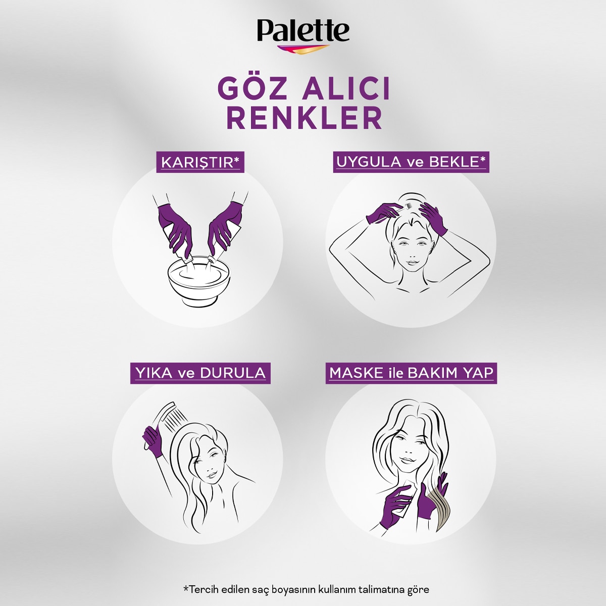 PALETTE NATURAL COLORS PALETTE NATURAL COLORS Palette Göz Alıcı Renkler Saç Boyası 10-1 Küllü Açık Sarı 1 of 10
