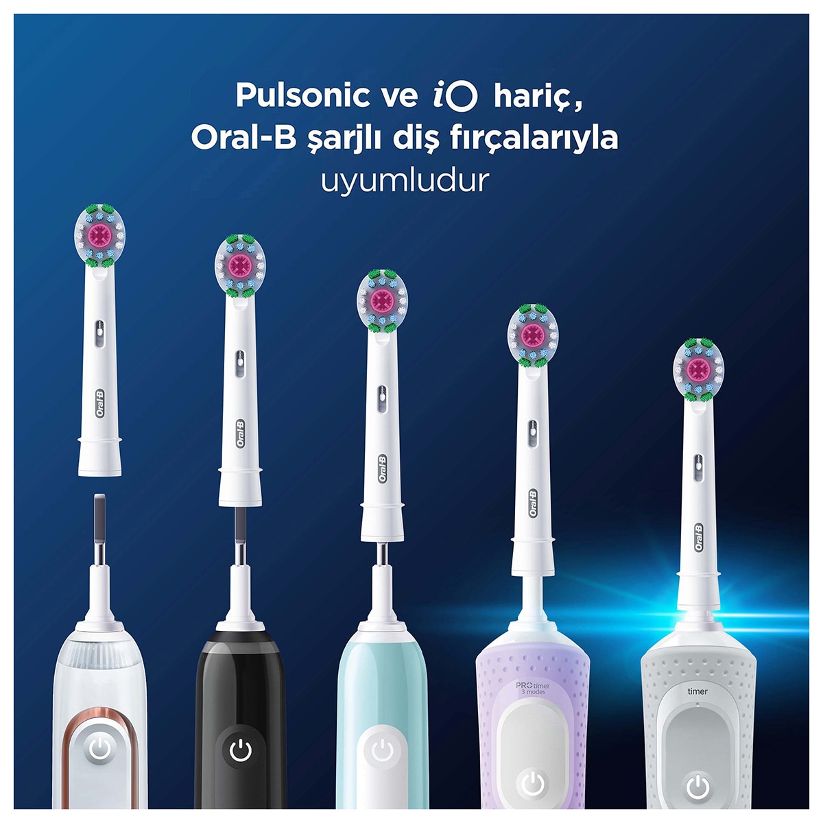  ORAL-B ORAL-B Oral-B Pro White Diş Fırçası Yedek Başlığı 2 Adet  1 of 10 