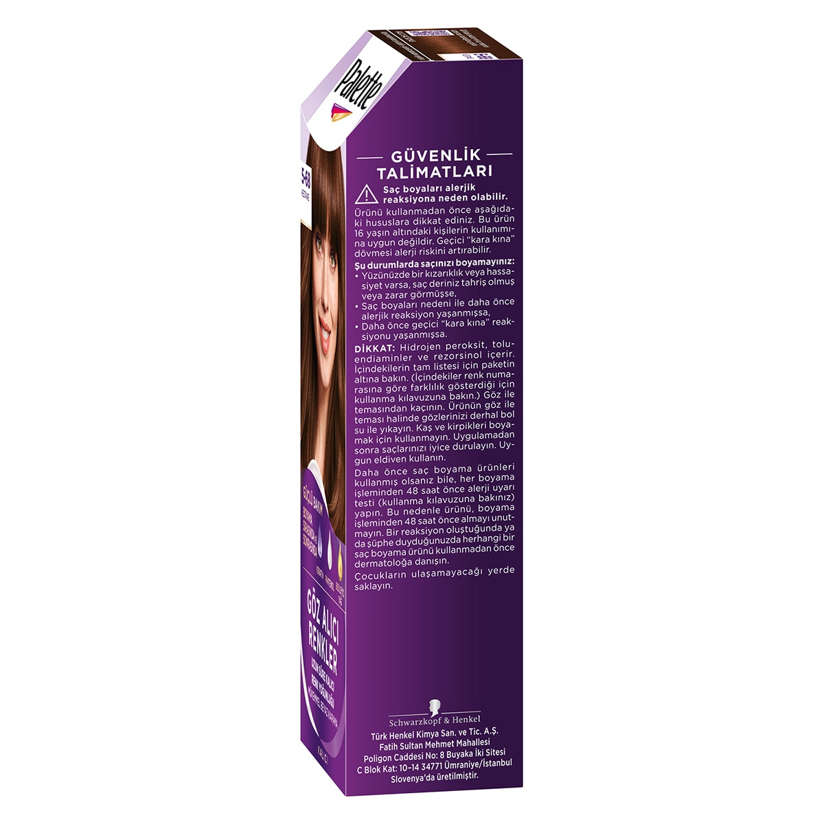  PALETTE NATURAL COLORS PALETTE NATURAL COLORS Palette Göz Alıcı Renkler Saç Boyası 5-68 Kestane  1 of 10 