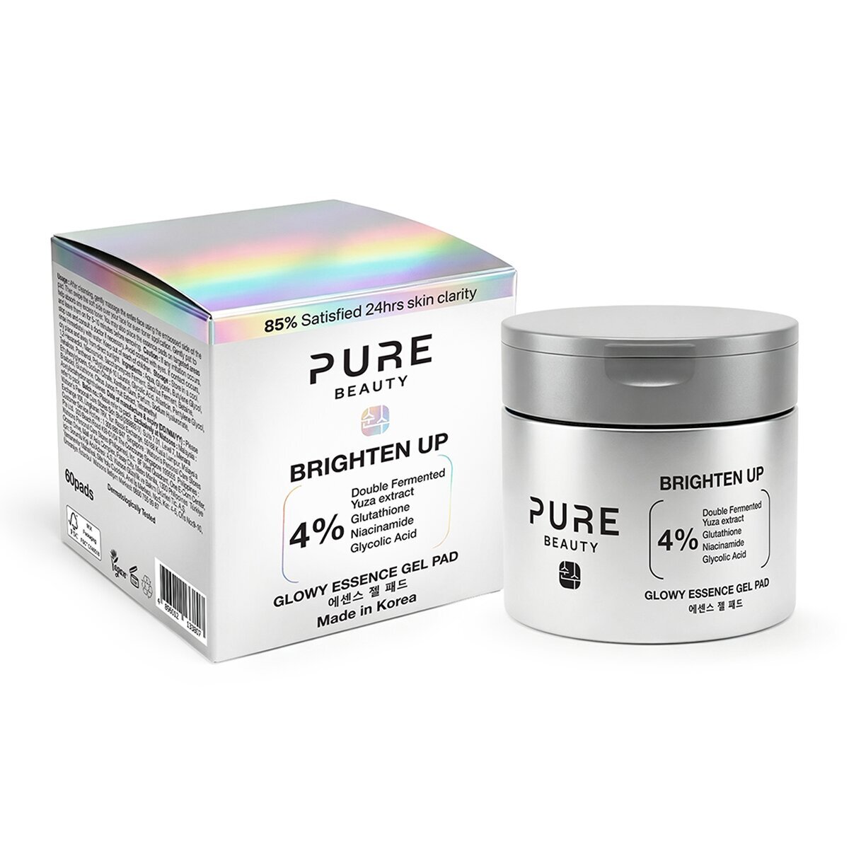 PURE BEAUTY PURE BEAUTY Pure Beauty Brighten Up Glowy Jel Ped 60 Adet 1 of 1