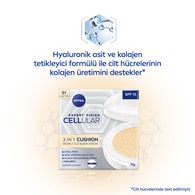 Nivea Cellular Expert Finish 3in1 Cushion Renkli Açık Ton Yüz Bakım Kremi 01 15 ml