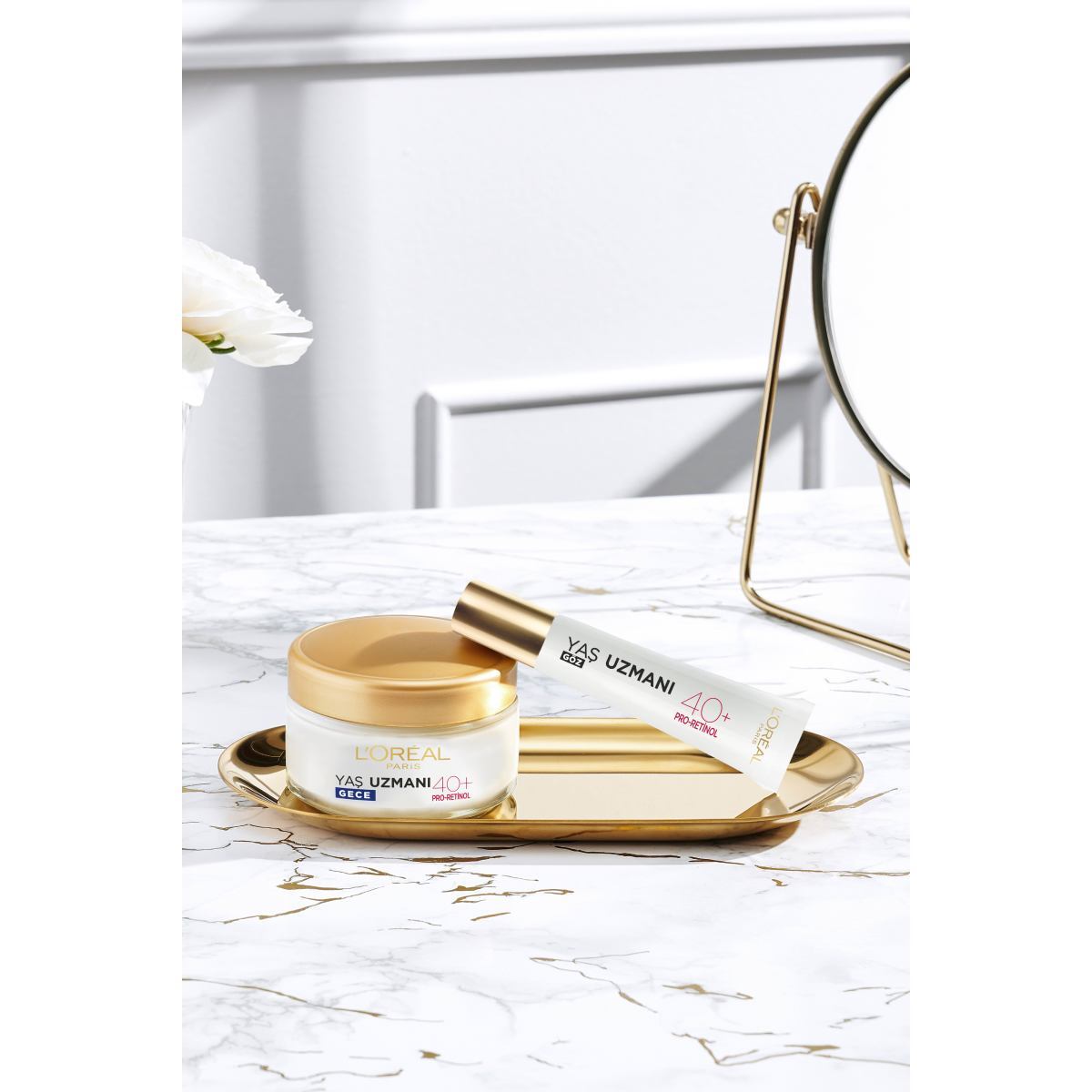 LOREAL PARIS LOREAL PARIS L'Oreal Paris Yaş Uzmanı Sıkılaştırıcı Krem Gece 40+50 ml 1 of 7