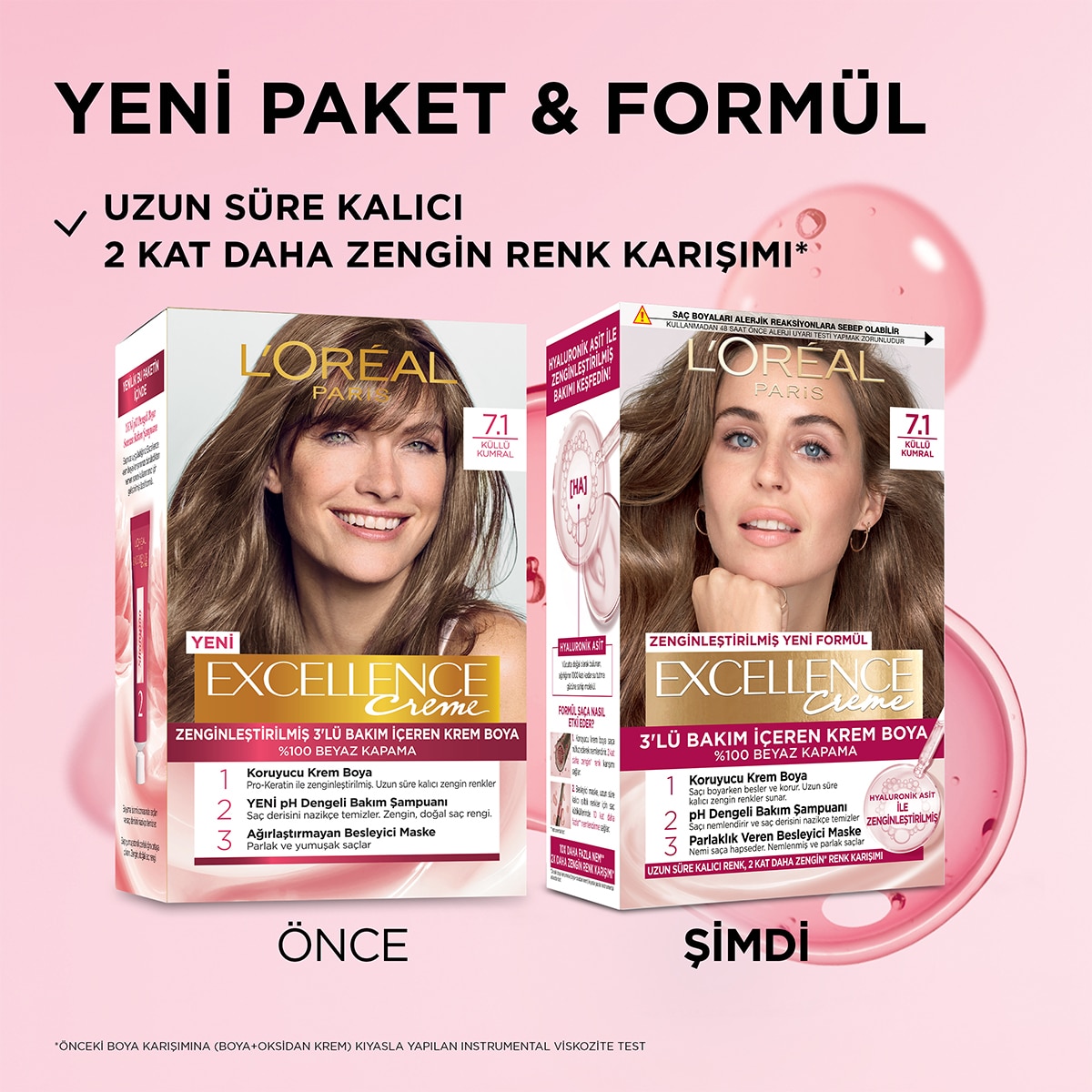  EXCELLENCE EXCELLENCE L'Oreal Paris Excellence Kumral Küllü Saç Boyası 7.1  1 of 8 