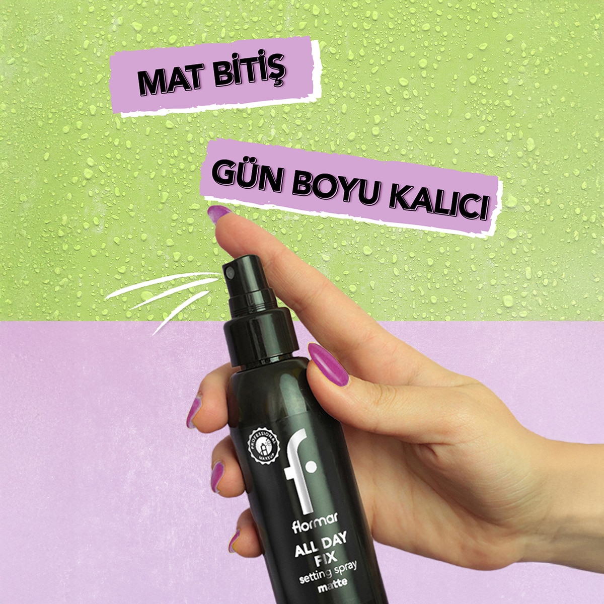 FLORMAR FLORMAR Flormar All Day Fix Matte Setting Spray 1 of 5