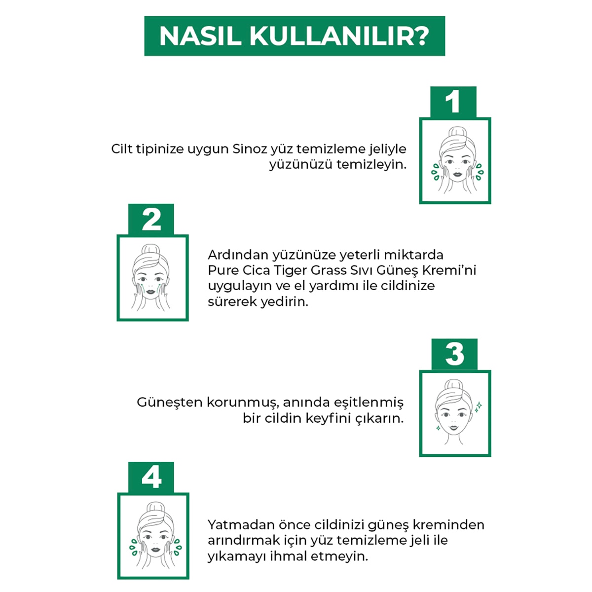SİNOZ SINOZ Sinoz Cica Ton Eşitleyici Yüz Güneş Koruyucu Losyon SPF50+ 50 ml 1 of 8