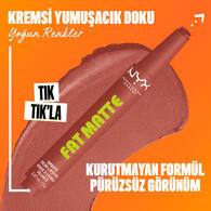 NYX NYX Nyx Professional Makeup Fat Matte Slick Click Mat Dudak Balmı 04 1 of 8