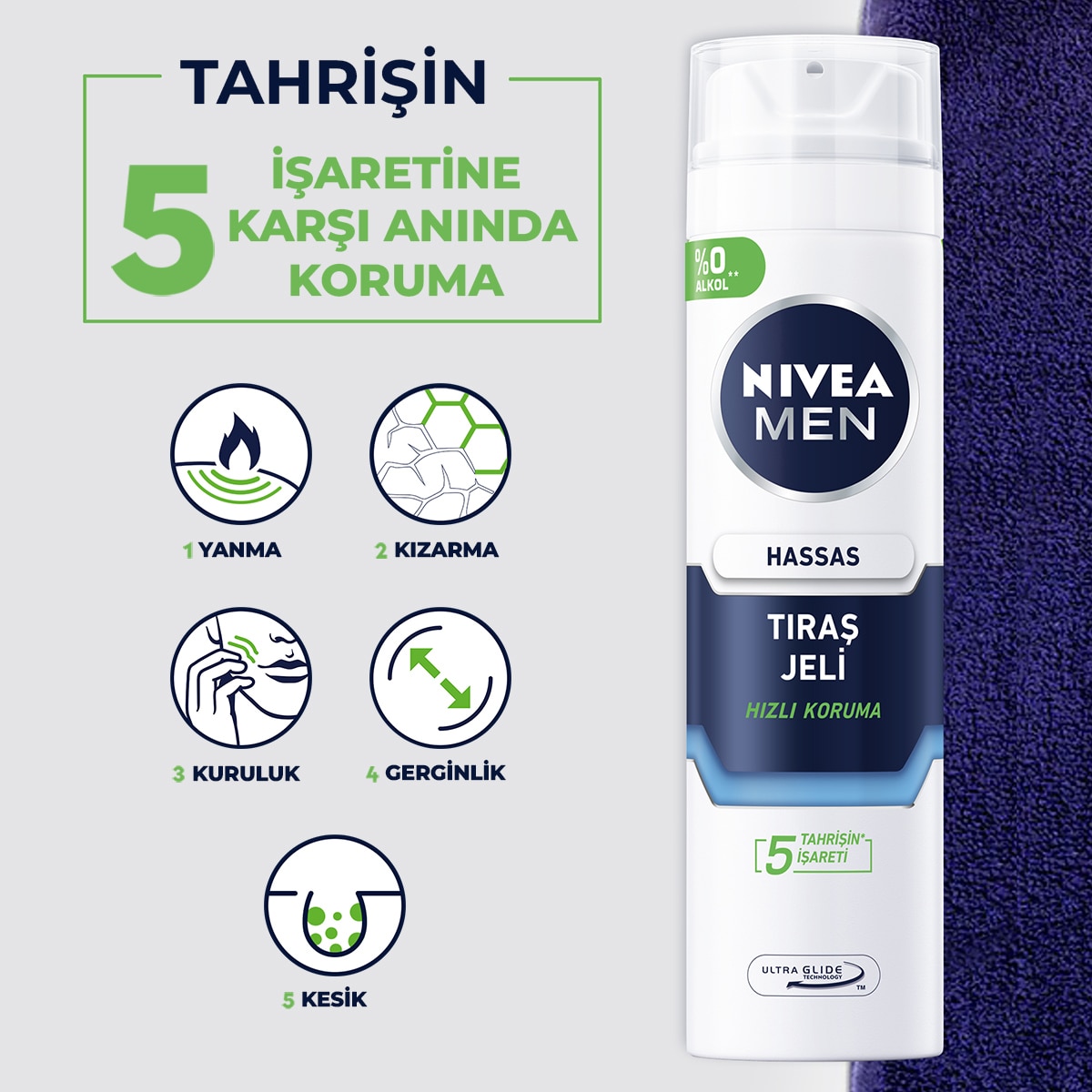 NIVEA FOR MEN NIVEA FOR MEN Nivea Men Tıraş Jeli Hassas 200 ml 1 of 6