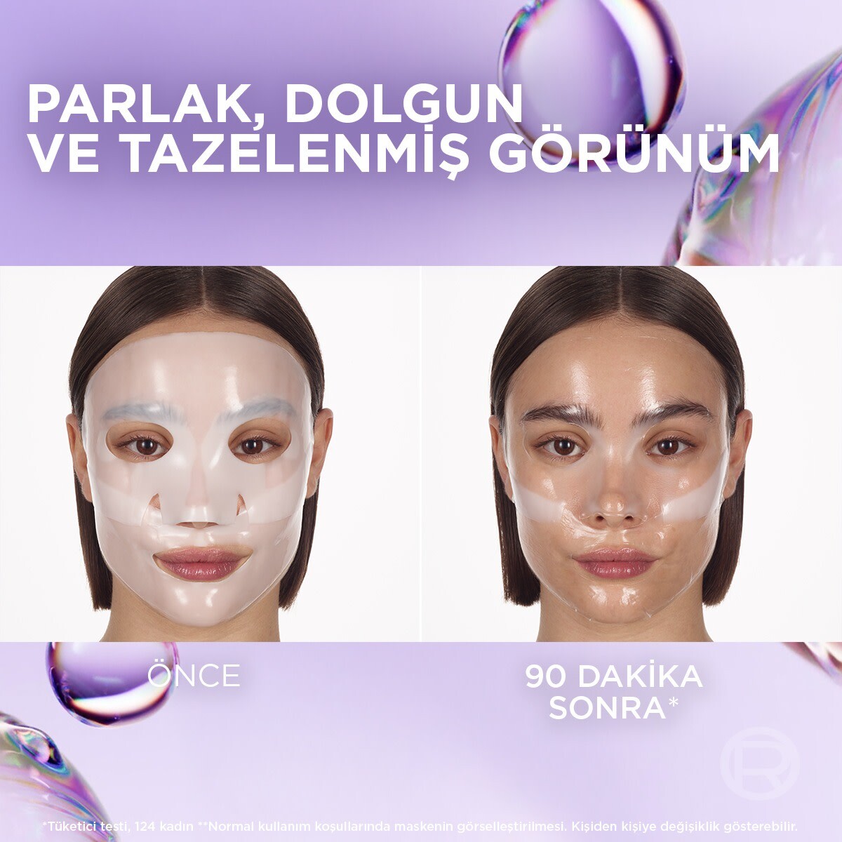  LOREAL PARIS LOREAL PARIS L’Oreal Paris Revitalift Glassy Skin Cam Cilt Görünümü Etkili Nemle Parlaklık Veren Şeffaflaşan Hidrojel Yüz Maskesi  1 of 7 