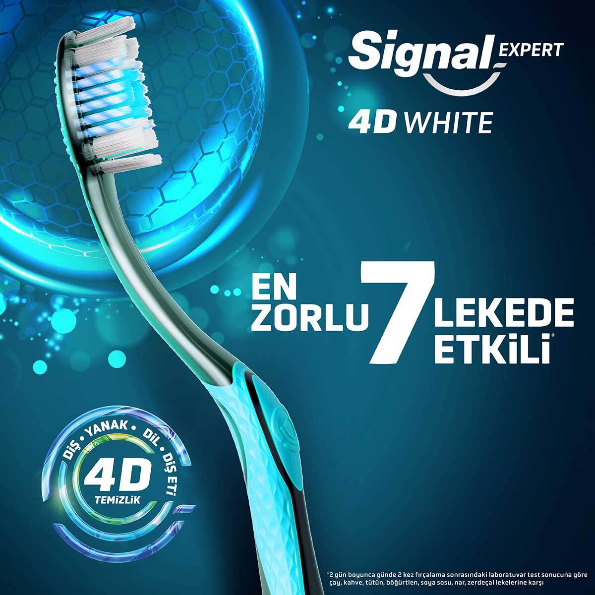  SIGNAL SIGNAL Signal 4D White Expert Tekli Diş Fırçası  1 of 5 