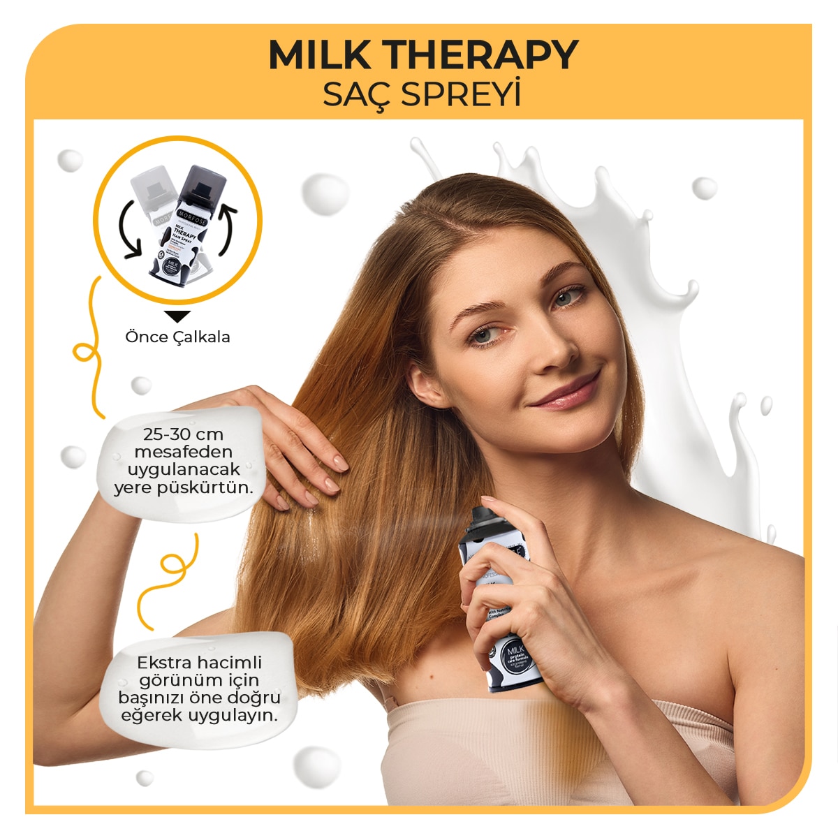  MORFOSE MORFOSE Morfose Milk Therapy Saç Spreyi 75 ml  1 of 5 