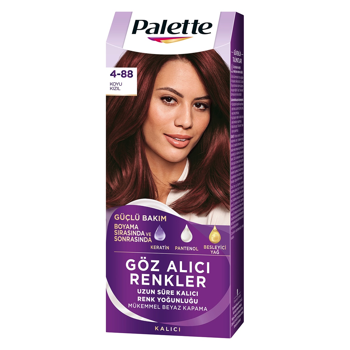 PALETTE NATURAL COLORS PALETTE NATURAL COLORS Palette Göz Alıcı Renkler Saç Boyası 4-88 Koyu Kızıl 1 of 10