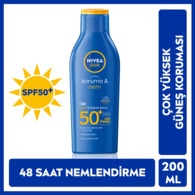  NIVEA SUN NIVEA SUN Nivea Sun SPF50+ Güneş Koruyucu & 48 Nemlendirici Güneş Losyonu 200 ml 