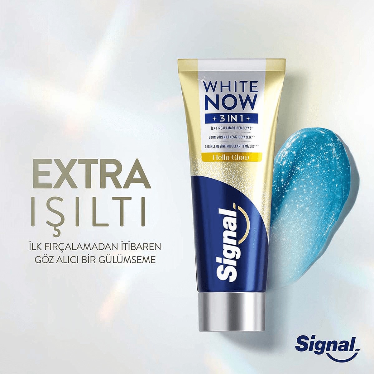  SIGNAL SIGNAL Signal White Now 3in1 Hello Glow Diş Macunu  1 of 6 