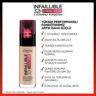 L'Oreal Paris Infaillible 32H Fresh Wear C Vitaminli Fondöten 220 Sand