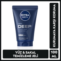  NIVEA FOR MEN NIVEA FOR MEN Nivea Men Deep Dimension Yüz Temizleme Jeli 100 ml  1 of 1 