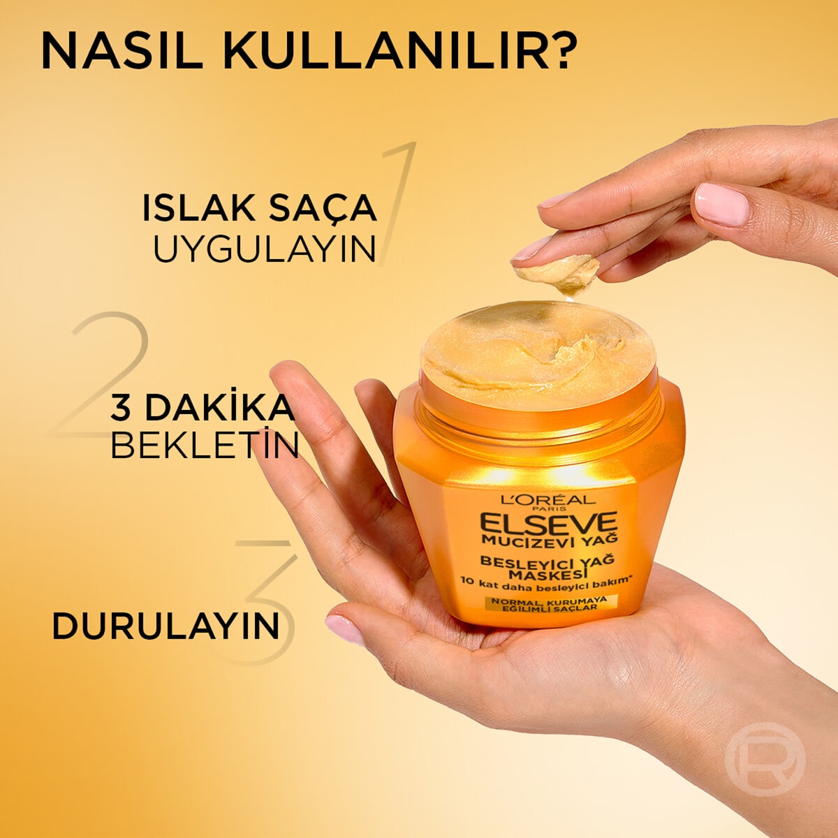 ELSEVE ELSEVE L'Oreal Paris Elseve Mucizevi Yağ Maske 300 ml 1 of 8