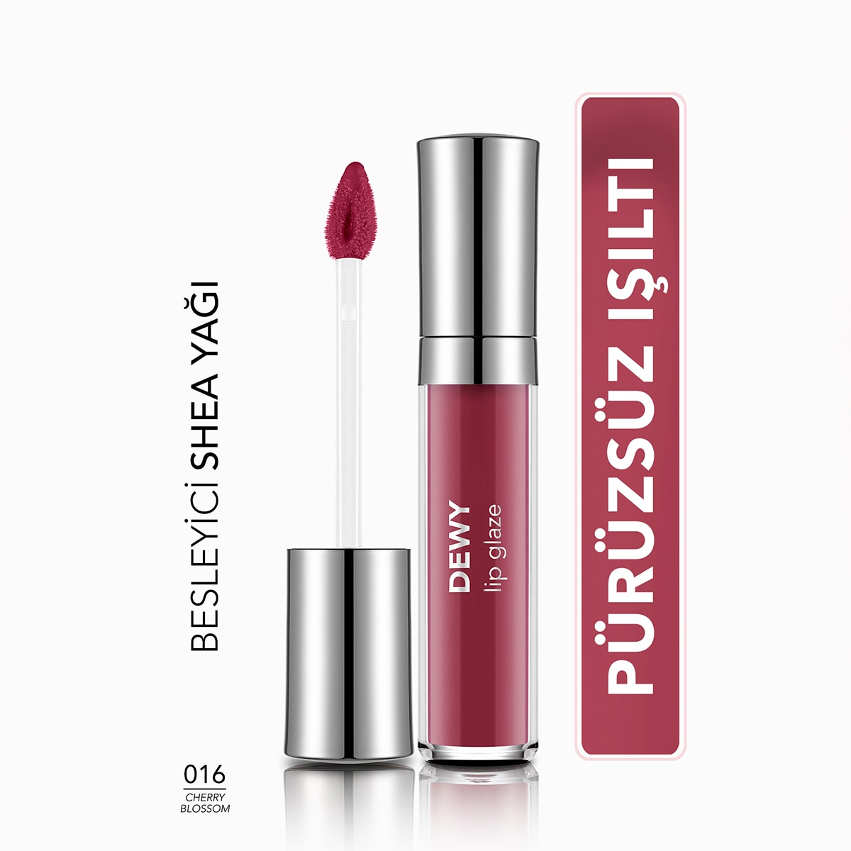 FLORMAR FLORMAR Flormar Dewy Lip Glaze Dudak Parlatıcısı No: 016 Cherry Blossom 1 of 7