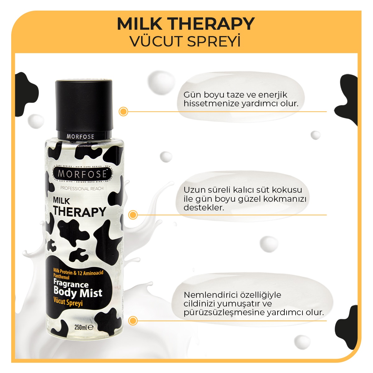 MORFOSE MORFOSE Morfose Milk Therapy Vücut Spreyi 250 ml 1 of 5