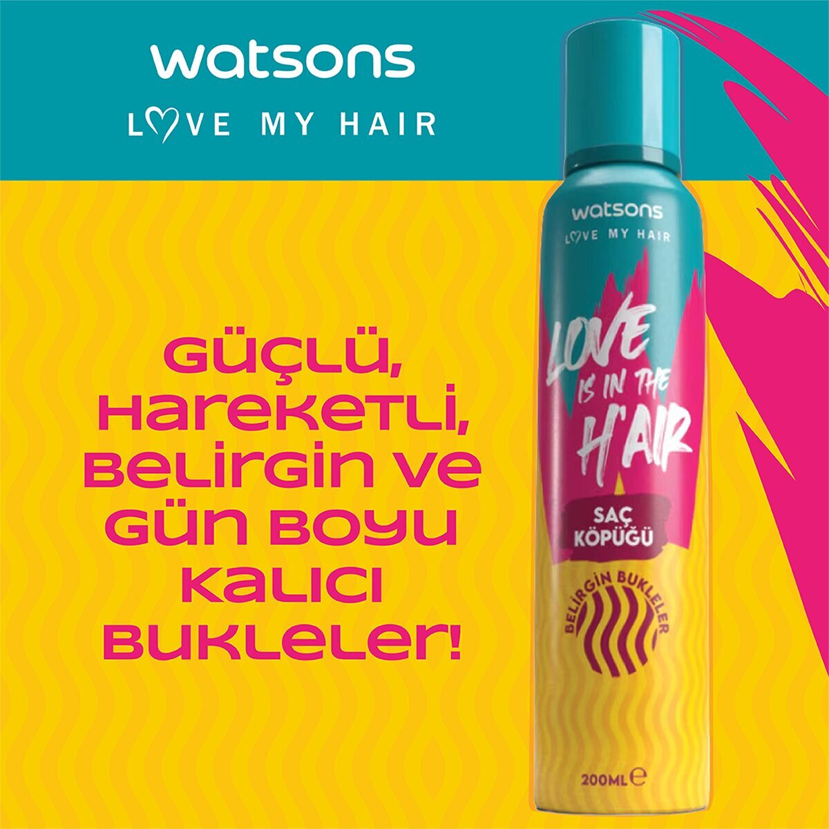 WATSONS WATSONS Watsons Saç Köpüğü Bukle Belirginleştirici 200 ml 1 of 4