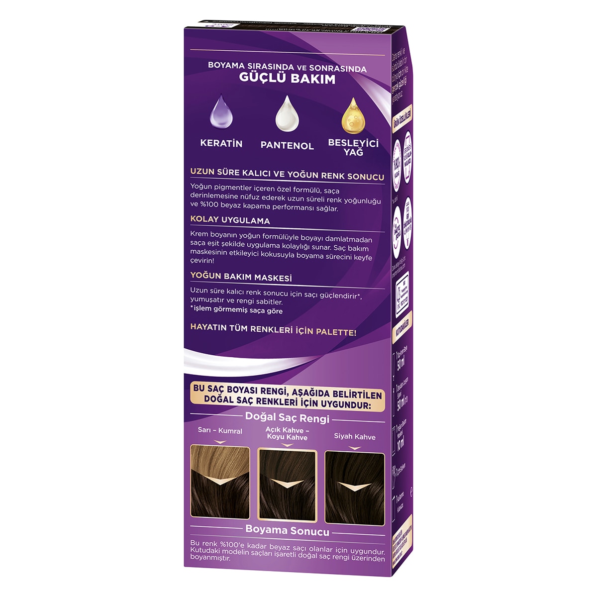  PALETTE NATURAL COLORS PALETTE NATURAL COLORS Palette Göz Alıcı Renkler Saç Boyası 3-0 Koyu Kahve  1 of 9 