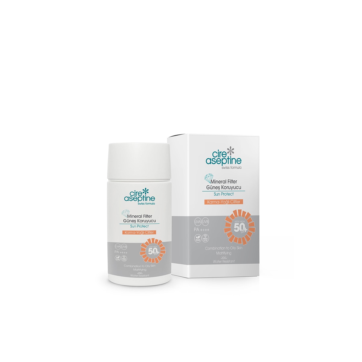  CIRE ASEPTINE CIRE ASEPTINE Cire Aseptine Mineral Filtreli Güneş Kremi Karma ve&nbsp;Yağlı Ciltler&nbsp; 50 SPF 50 ml  1 of 1 Cire Aseptine Mineral Filtreli Güneş Kremi Karma ve&nbsp;Yağlı Ciltler&nbsp; 50 SPF 50 ml