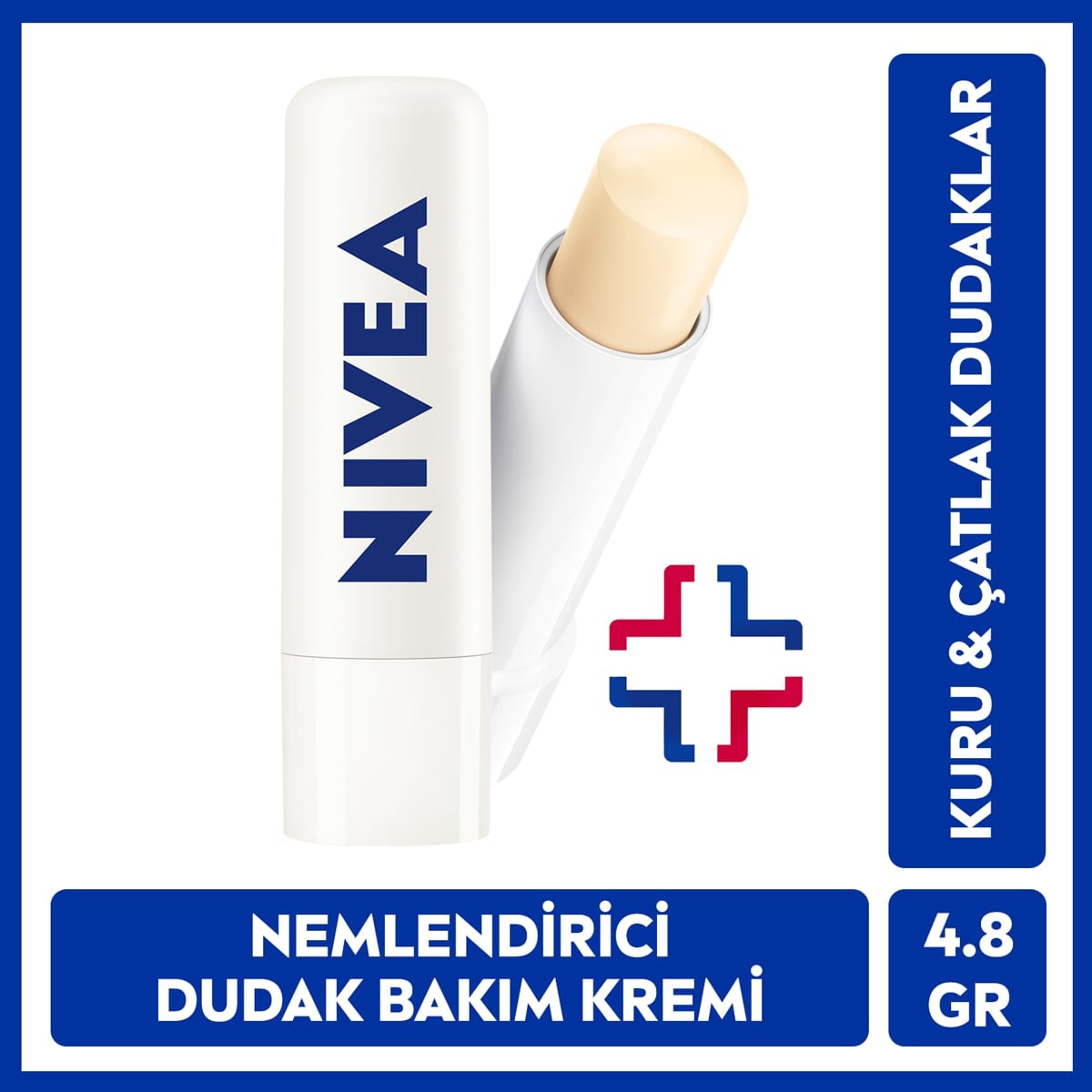 NIVEA LIP CARE NIVEA LIP CARE Nivea Dudak Bakım Kremi Med Repair 4,8 g 24 Saat Nem SPF15 1 of 6