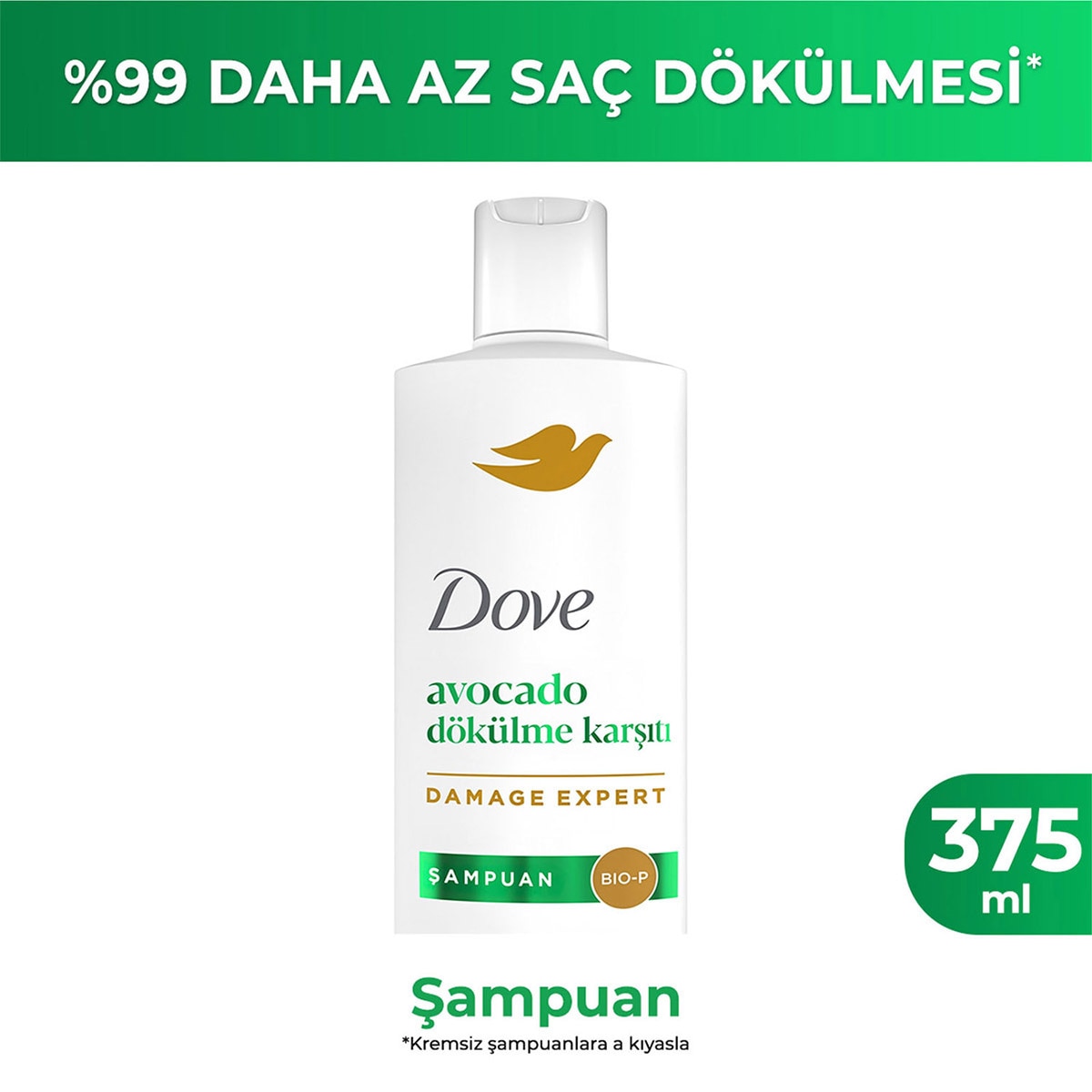 DOVE DOVE Dove Şampuan Avocado Dökülme Karşıtı 375 ml 1 of 11