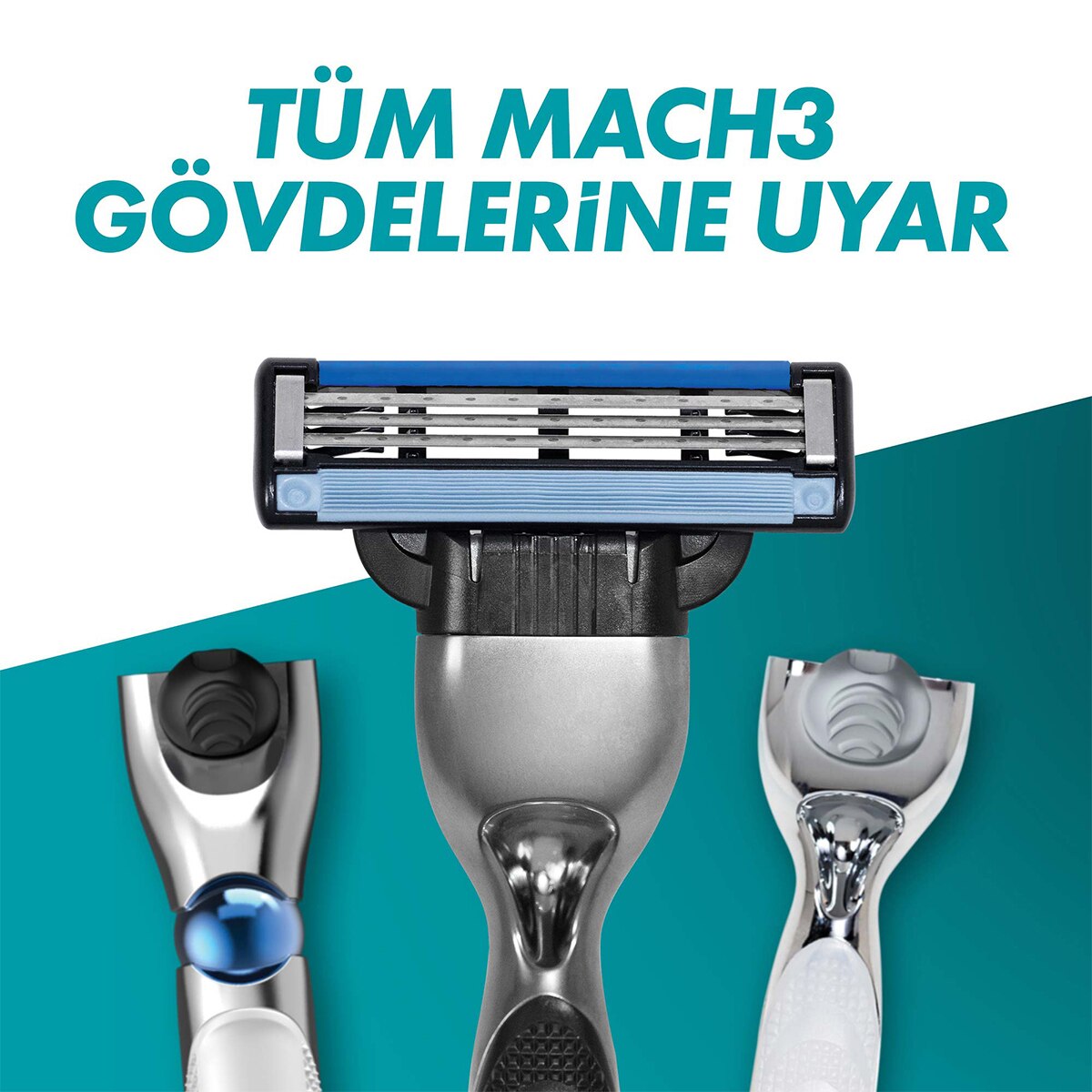 GILLETTE GILLETTE Gillette Mach3 Yedek Tıraş Bıçağı 4 Adet 1 of 11
