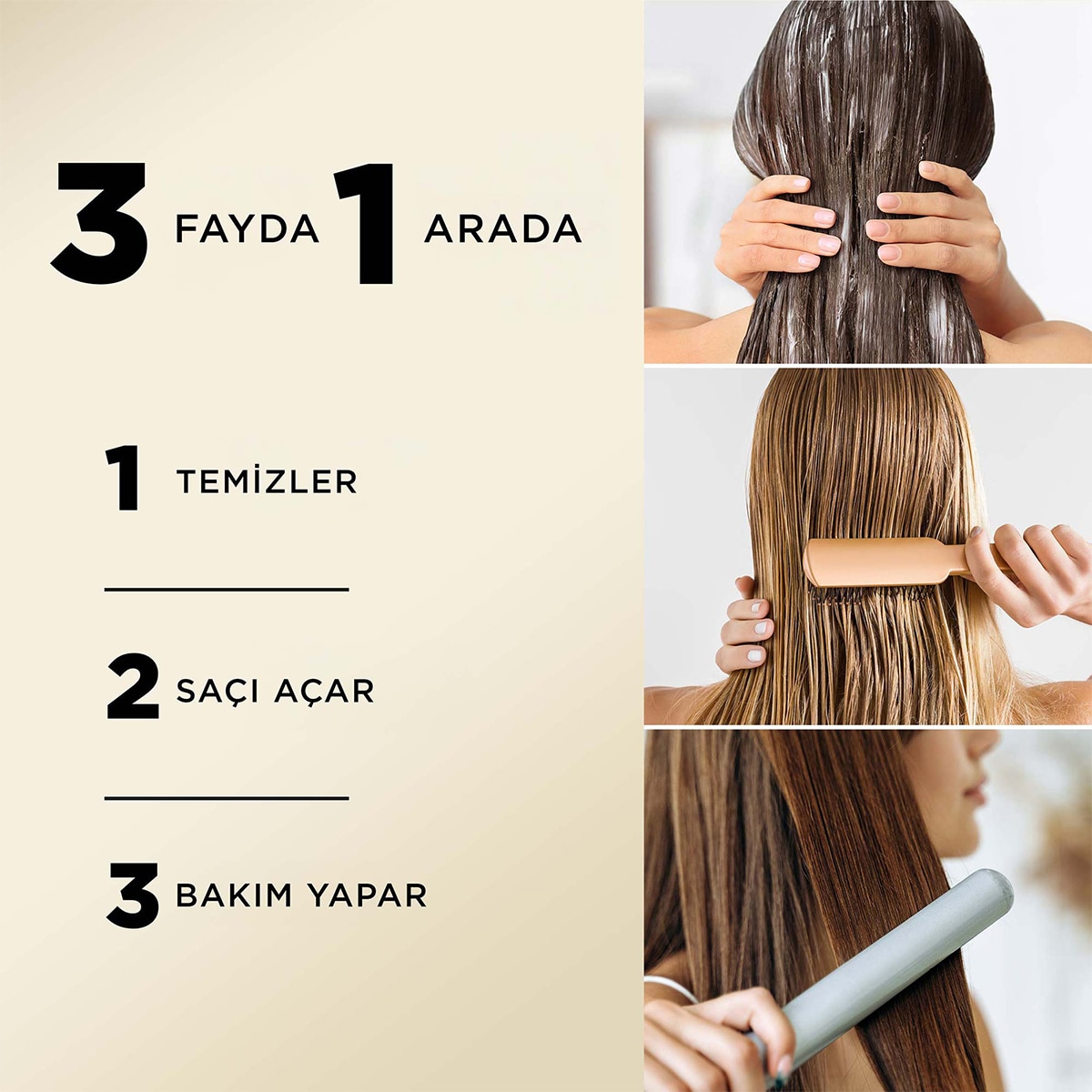  PANTENE PANTENE Pantene Şampuan 3'ü 1 Arada Dökülme Karşıtı 400 ml  1 of 6 