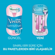 Gillette Venus Hassas Kullan At Kadın Tıraş Bıçağı 3 Adet