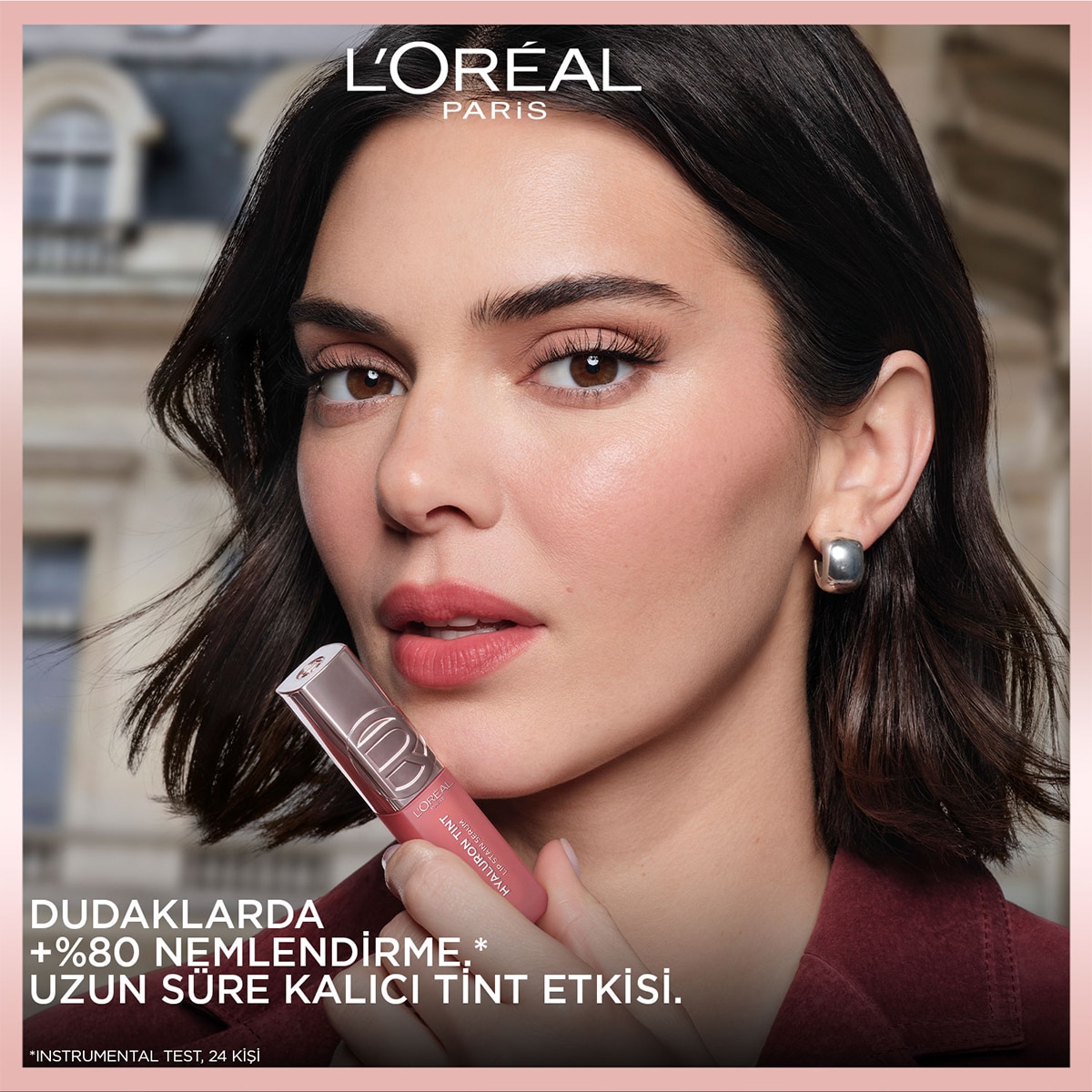  LOREAL PARIS LOREAL PARIS L'Oreal Paris Hyaluron Lip Tint 521 Bordeaux Please  1 of 6 