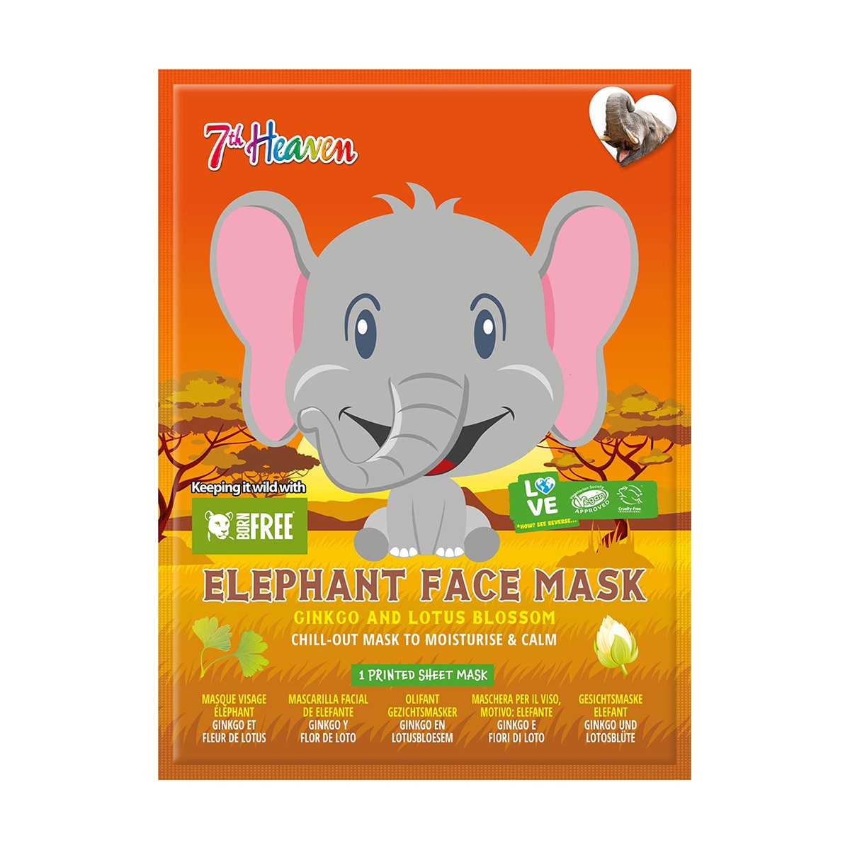  M.JEUNESSE 7TH HEAVEN M.Jeunesse Animal Yüz Maskesi Fil 