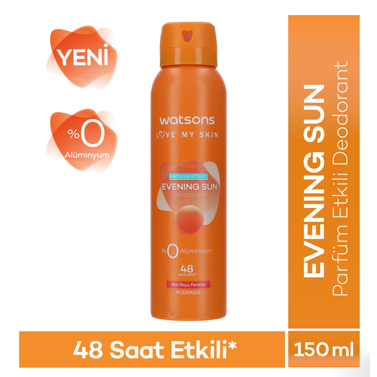  WATSONS WATSONS Watsons Evening Sun Deodorant Sprey Pudrasız 150 ml 