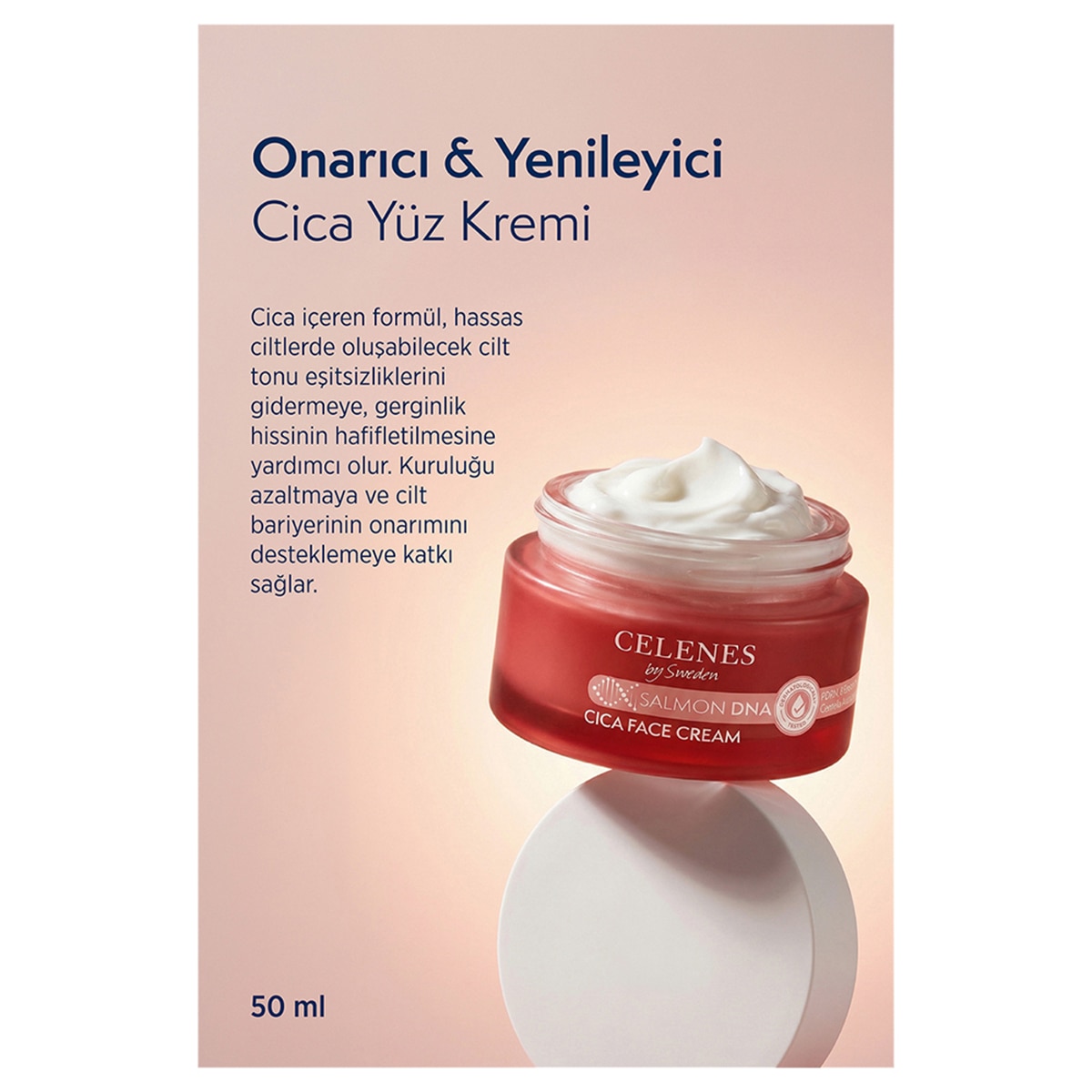  CELENES CELENES Celenes Somon DNA PDRN Onarıcı & Yenileyici Cica Yüz Kremi 50 ml  1 of 6 