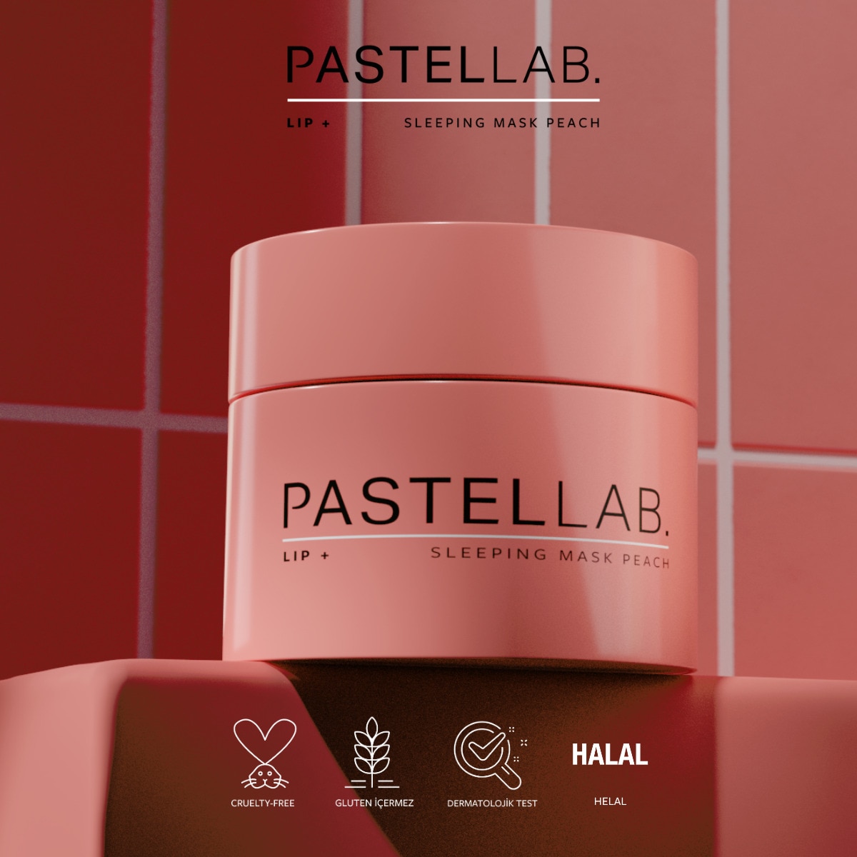  PASTELLAB PASTELLAB. Pastellab. Lip Sleeping Mask Dudak Bakım Maskesi Peach  1 of 7 