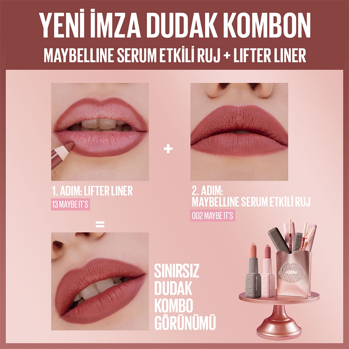  MAYBELLINE MAYBELLINE Maybelline New York Lifter Liner Dudak Kalemi 013 Maybe It's  1 of 5 