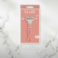 Gillette Venus Smooth Sensitive Pink Tıraş Makinesi + 2 Yedek Bıçak