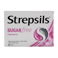  STREPSİLS STREPSİLS Strepsils Pastil Kara Mürver Şekersiz 24'lü  