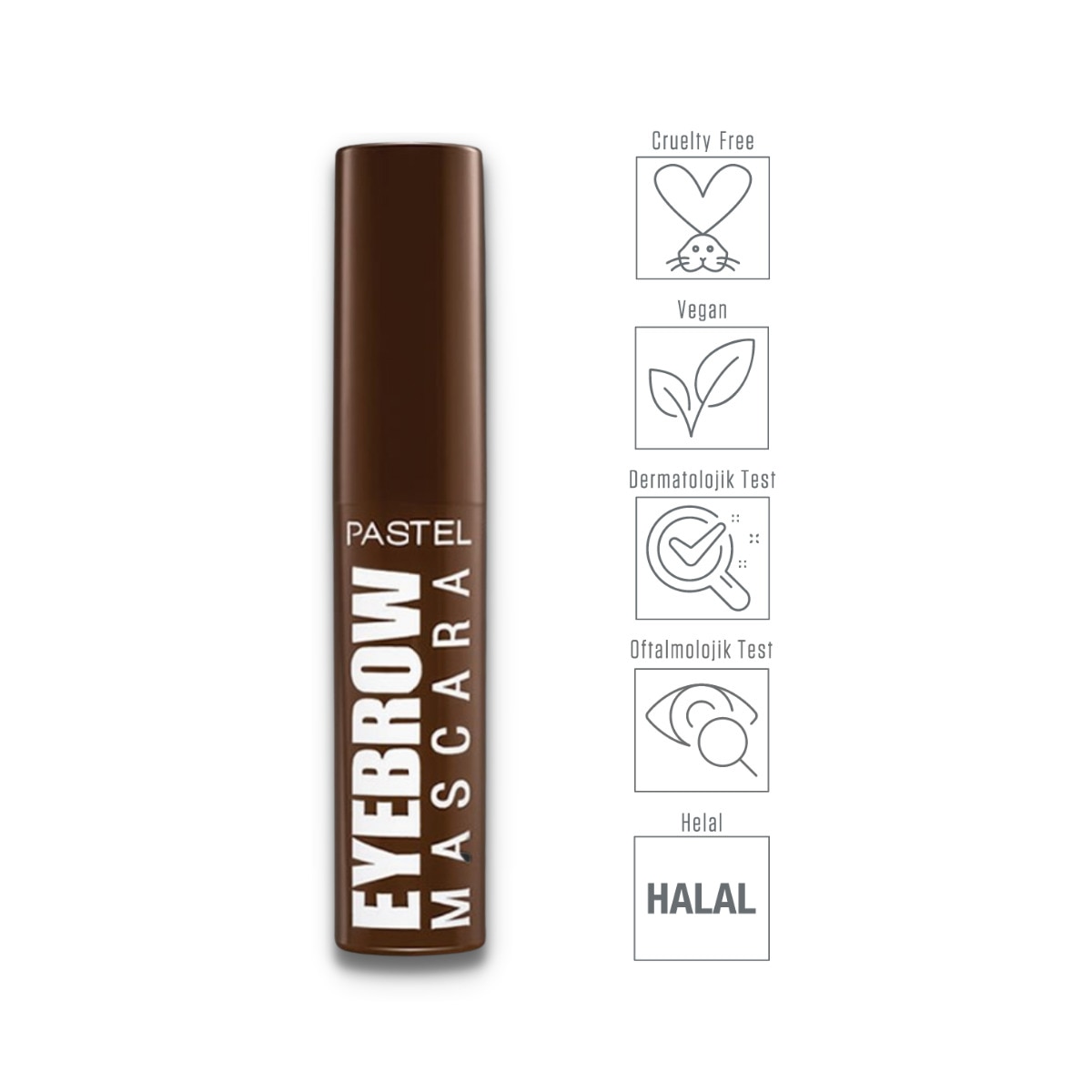  PASTEL PASTEL Pastel Eyebrow Mascara Kaş Maskarası 23 Dark Brown  1 of 3 