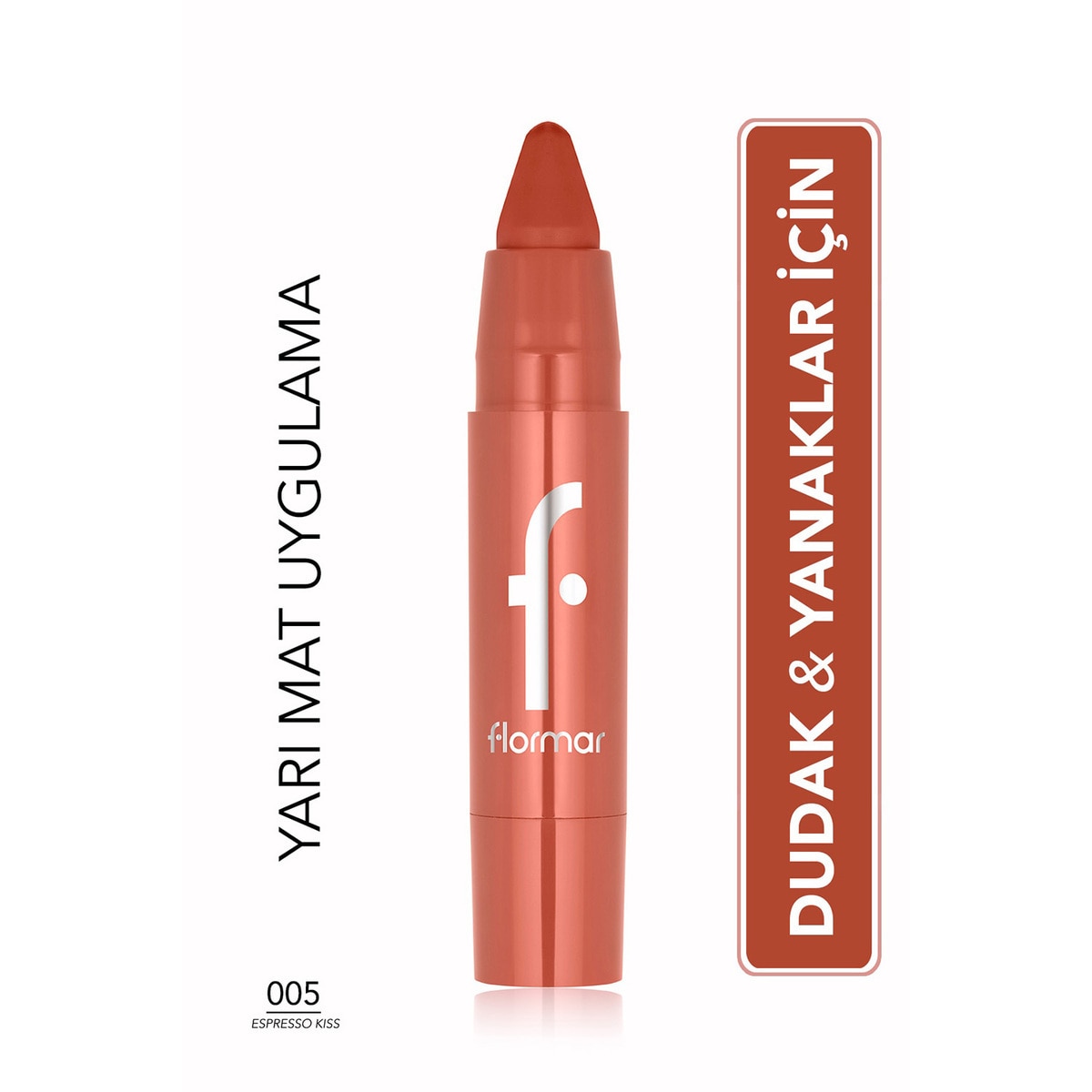 FLORMAR FLORMAR EXC. FLORMAR LIP&CHEEK CRAYON-005 ESPRESSO KISS 1 of 5