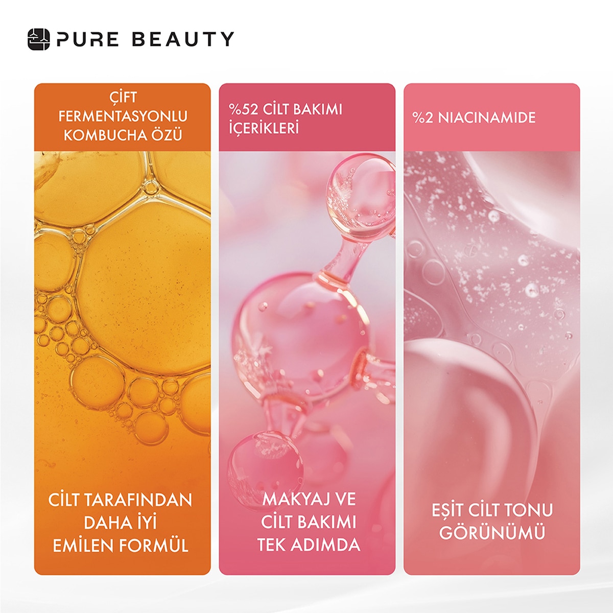  PURE BEAUTY PURE BEAUTY Pure Beauty Cushion Krem Natural 12 g  1 of 4 