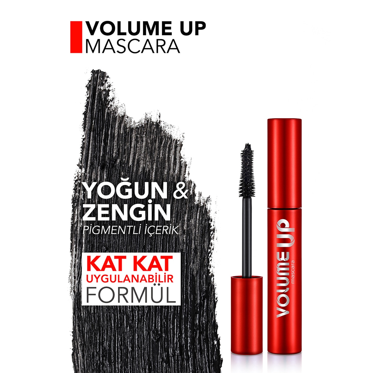  FLORMAR FLORMAR Flormar Volume Up Yüksek Pigmentli & Hacim Etkili Kat Kat Uygulanabilir Maskara  1 of 10 