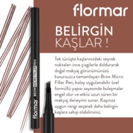 Flormar Brow Micro Filler Tarak Uçlu Likit Kaş Kalemi Orta Kahve