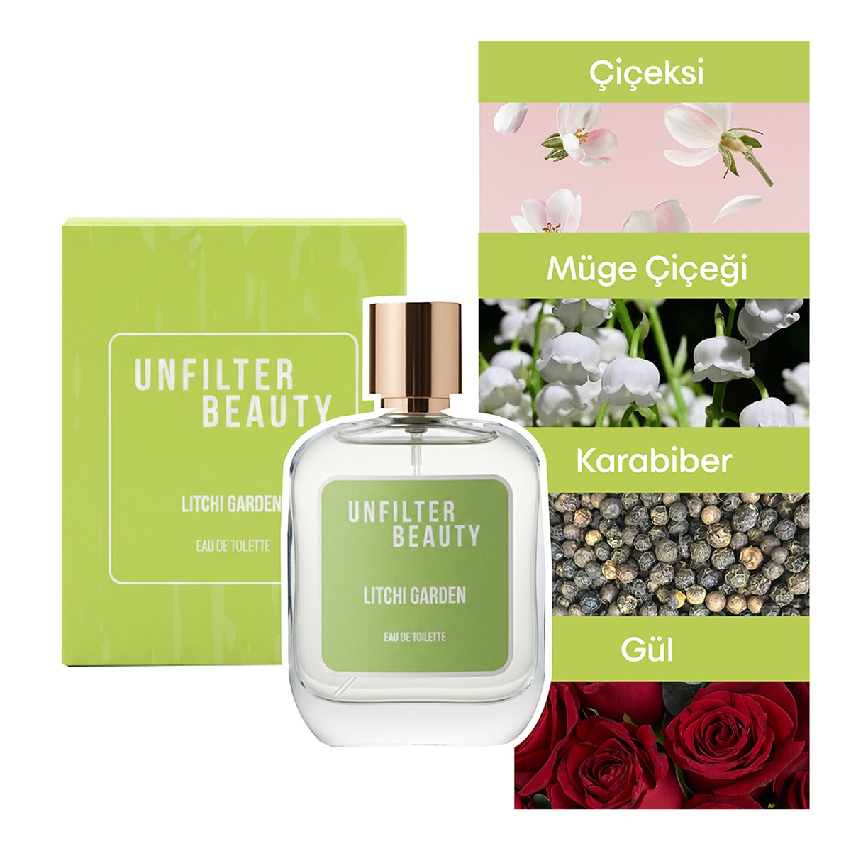  UNFILTER UNFILTER BEAUTY Unfilter Beauty Kadın Parfüm EDT Litchi Garden 50 ml  1 of 4 