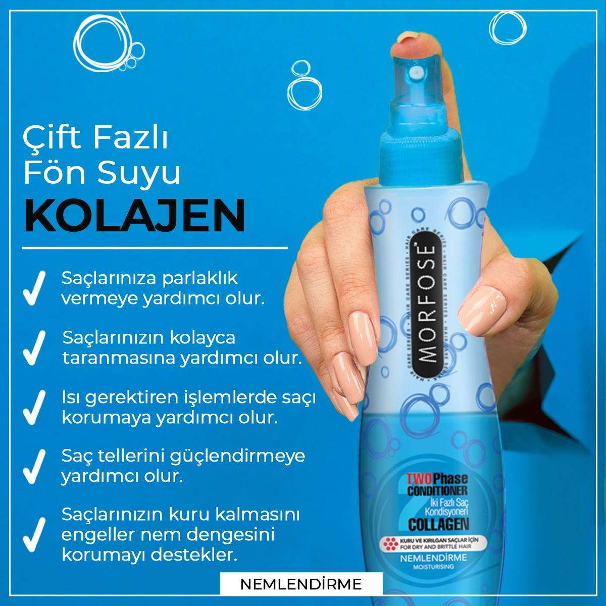  MORFOSE EXC. MORFOSE EXC. Morfose Kolajen Çift Fazlı Fön Suyu 240 ml  1 of 3 